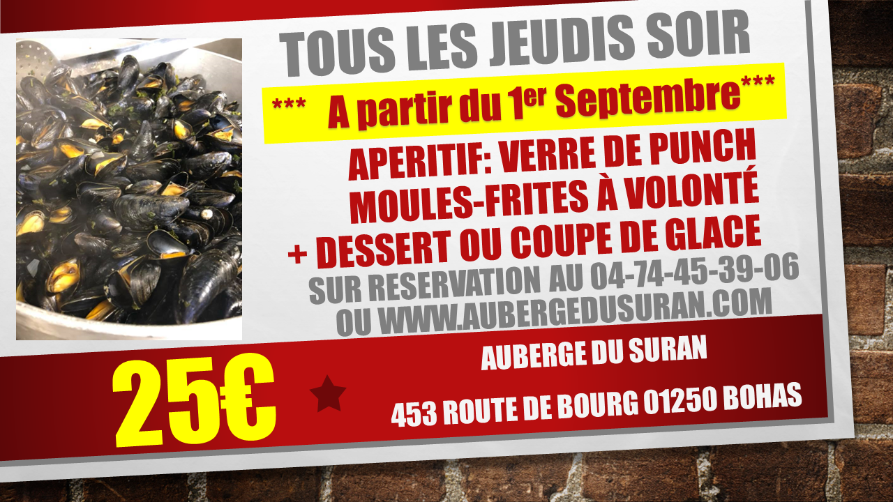 MoulesFrites2022 Auberge du Suran (01Bohas )
